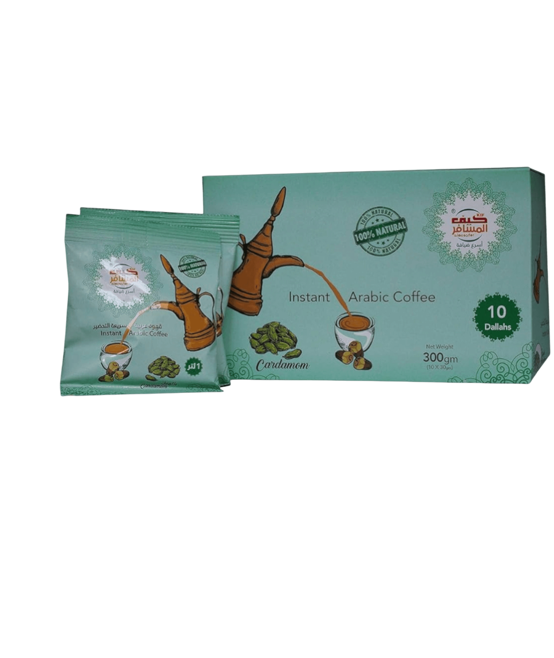 10-10-10-1174450810 قهوة كيف المسافر بالهيل سريعة التحضير بكس 10 أظرف قهوة عربية بكس 10 أظرف قهوة كيف المسافر بالهيل سريعة التحضير بوكس 10 أظرف - نكهة عربية أصيلة وغنية