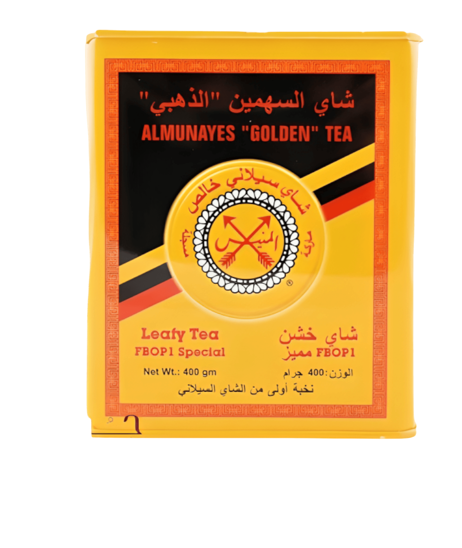 400-450-1174450727 شاي السهمين الذهبي علبة معدنية 400 جرام الشاي شاي السهمين الذهبي علبة كرتون 450 جرام - تجربة مذاق استثنائية