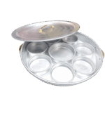 صينية إفطار تقديم مع غطاء عميق من 7 قطع فضي other اخرى صينية إفطار تقديم مع غطاء عميق من 7 قطع فضي