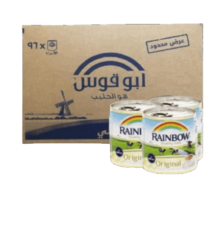 رينبو حليب مبخر أبوقوس 96*170 ملي Rainbow other اخرى رينبو حليب مبخر  أبوقوس 96*170 ملي Rainbow