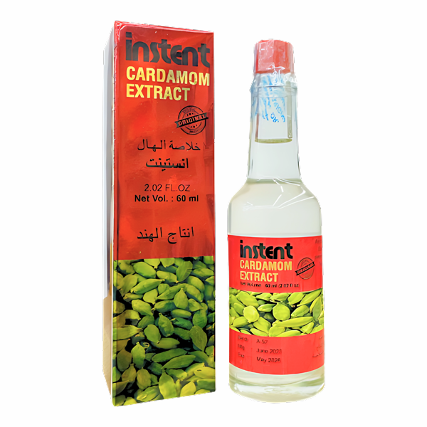 INSTENTCARDAMOMEXTRACT60ML خلاصة الهيل الأصلية من Instent | نكهة عربية فاخرة – 60 مل | إنتاج الهند - الصورة 1