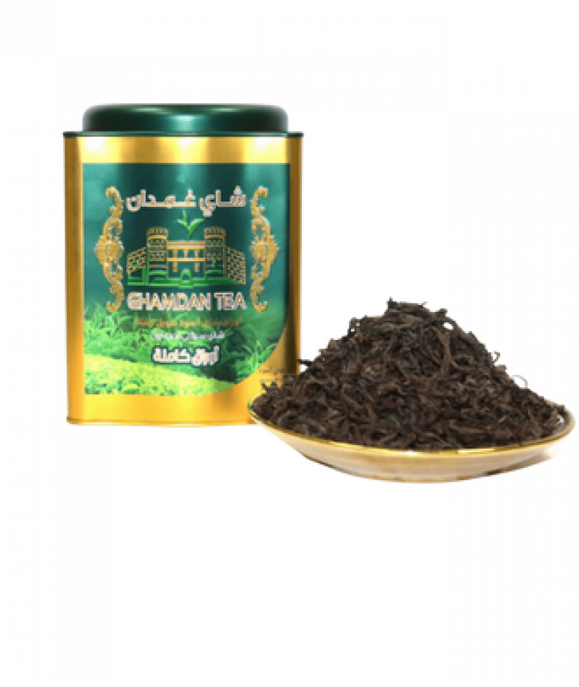 Photoroom-____225 شاي غمدان علبة معدنية 300 جرام - تجربة مذاق استثنائية - الصورة 1