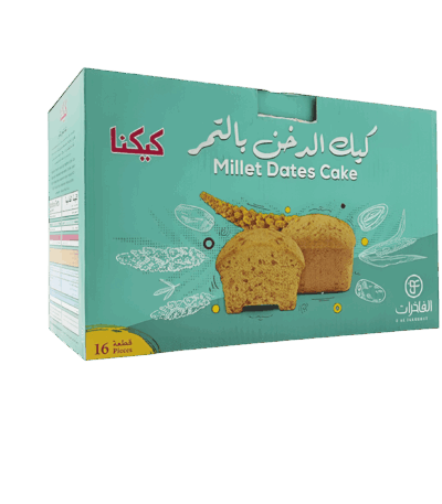 كيكنا كيك الدخن بالتمر معمول كيكنا كيك الدخن بالتمر