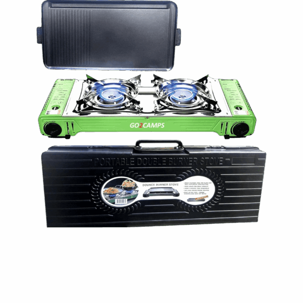 موقد تخييم موقد تخييم موقد تخييم كوري مزدوج الشعلة بوتان مع شواية شواء