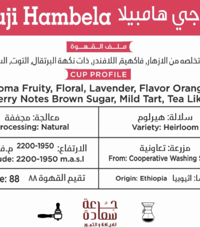 ⁨قهوة مختصة من اثيوبيا جوجي هامبيلا Specialty Coffee ⁨قهوة مختصة من اثيوبيا جوجي هامبيلا